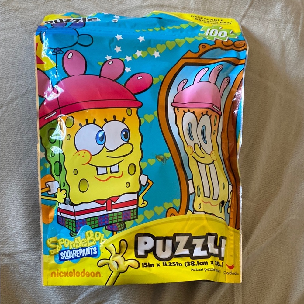 Nickelodeon SpongeBob SquarePants Puzzle - Pink and Yellow
